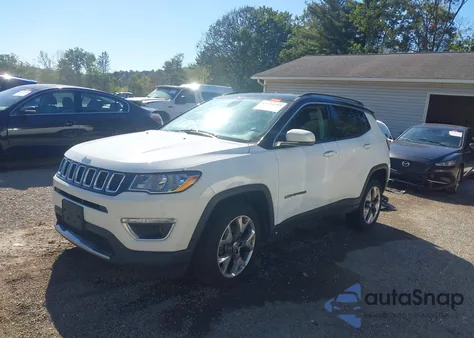 2019 Jeep Compass Limited 4X4 из США, поврежденный, VIN 3C4NJDCB5KT827375